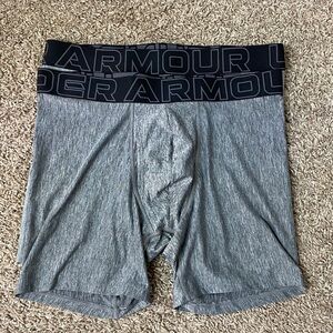 2 Mens Boxer Briefs: Gray and Heather Gray
